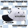 image:imageFunky Junque Kids 2 Tone Trucker Snapback Hat for Baby Toddler amp Children  Soft Cotton Trucker Hat with Adjustable Snapback Everyday Play and Gifting Funny Toddler Hats for Kids67  BlackWhite
