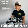 image:imageFunky Junque Kids 2 Tone Trucker Snapback Hat for Baby Toddler amp Children  Soft Cotton Trucker Hat with Adjustable Snapback Everyday Play and Gifting Funny Toddler Hats for KidsSay Howdy Play Rowdy  BlackBeige