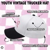 image:imageFunky Junque Kids 2 Tone Trucker Snapback Hat for Baby Toddler amp Children  Soft Cotton Trucker Hat with Adjustable Snapback Everyday Play and Gifting Funny Toddler Hats for KidsBow  BlackWhite