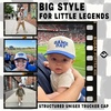 image:imageFunky Junque Kids 2 Tone Trucker Snapback Hat for Baby Toddler amp Children  Soft Cotton Trucker Hat with Adjustable Snapback Everyday Play and Gifting Funny Toddler Hats for KidsGame Day  Royal BlueBeige