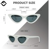 image:imageFunky Junque Kids Sunglasses UV Protection Toddler Shades  Lightweight kids sunglasses with UV protection for swimming surfing kayaking beach days amp summer playNarrow Cateye  White