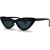 image:imageFunky Junque Kids Sunglasses UV Protection Toddler Shades  Lightweight kids sunglasses with UV protection for swimming surfing kayaking beach days amp summer playNarrow Cateye  Black