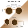 image:imageFunky Junque Kids Sunglasses UV Protection Toddler Shades  Lightweight kids sunglasses with UV protection for swimming surfing kayaking beach days amp summer playRound  Light Beige