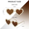 image:imageFunky Junque Kids Sunglasses UV Protection Toddler Shades  Lightweight kids sunglasses with UV protection for swimming surfing kayaking beach days amp summer playScallop Heart  Beige