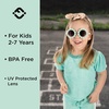image:imageFunky Junque Kids Sunglasses UV Protection Toddler Shades  Lightweight kids sunglasses with UV protection for swimming surfing kayaking beach days amp summer playRound Daisy Flower  White
