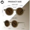 image:imageFunky Junque Kids Sunglasses UV Protection Toddler Shades  Lightweight kids sunglasses with UV protection for swimming surfing kayaking beach days amp summer playRound  Taupe