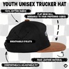 image:imageFunky Junque Kids Trucker Hat Toddler Boys amp Girls Flat Brim Baseball Cap  Mesh Trucker Hat with Adjustable Snapback Everyday Play and Gifting Toddler Baseball Caps for KidsCool Kids Club  BlackFaux Leather Brim