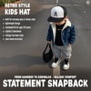 image:imageFunky Junque Kids Trucker Hat Toddler Boys amp Girls Flat Brim Baseball Cap  Mesh Trucker Hat with Adjustable Snapback Everyday Play and Gifting Toddler Baseball Caps for KidsSkull  BlackWhite