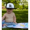 image:imageFunky Junque Kids Trucker Hat Toddler Boys amp Girls Flat Brim Baseball Cap  Mesh Trucker Hat with Adjustable Snapback Everyday Play and Gifting Toddler Baseball Caps for KidsEat Sleep Poop Repeat  BlackWhite