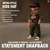 image:imageFunky Junque Kids Trucker Hat Toddler Boys amp Girls Flat Brim Baseball Cap  Mesh Trucker Hat with Adjustable Snapback Everyday Play and Gifting Toddler Baseball Caps for KidsBlackFaux Leather Brim