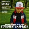 image:imageFunky Junque Kids Trucker Hat Toddler Boys amp Girls Flat Brim Baseball Cap  Mesh Trucker Hat with Adjustable Snapback Everyday Play and Gifting Toddler Baseball Caps for KidsUsa Peace Fingers  WhiteRedBlue