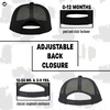 image:imageFunky Junque Kids Trucker Hat Toddler Boys amp Girls Flat Brim Baseball Cap  Mesh Trucker Hat with Adjustable Snapback Everyday Play and Gifting Toddler Baseball Caps for KidsUsa Flag  BlackWhite