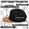 image:imageFunky Junque Kids Trucker Hat Toddler Boys amp Girls Flat Brim Baseball Cap  Mesh Trucker Hat with Adjustable Snapback Everyday Play and Gifting Toddler Baseball Caps for KidsBlackFaux Leather Brim