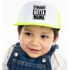 image:imageFunky Junque Kids Trucker Hat Toddler Boys amp Girls Flat Brim Baseball Cap  Mesh Trucker Hat with Adjustable Snapback Everyday Play and Gifting Toddler Baseball Caps for KidsStraight Outta Mama Neon YellowWhite
