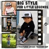 image:imageFunky Junque Kids Trucker Hat Toddler Boys amp Girls Flat Brim Baseball Cap  Mesh Trucker Hat with Adjustable Snapback Everyday Play and Gifting Toddler Baseball Caps for KidsDude  BlackWhite