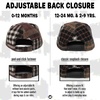 image:imageFunky Junque Kids Trucker Hat Toddler Boys amp Girls Flat Brim Baseball Cap  Mesh Trucker Hat with Adjustable Snapback Everyday Play and Gifting Toddler Baseball Caps for KidsBrown Plaid W Faux Leather Brim