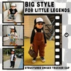 image:imageFunky Junque Kids Trucker Hat Toddler Boys amp Girls Flat Brim Baseball Cap  Mesh Trucker Hat with Adjustable Snapback Everyday Play and Gifting Toddler Baseball Caps for KidsBlackWhite