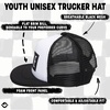 image:imageFunky Junque Kids Trucker Hat Toddler Boys amp Girls Flat Brim Baseball Cap  Mesh Trucker Hat with Adjustable Snapback Everyday Play and Gifting Toddler Baseball Caps for KidsDude  BlackWhite