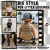 image:imageFunky Junque Kids Trucker Hat Toddler Boys amp Girls Flat Brim Baseball Cap  Mesh Trucker Hat with Adjustable Snapback Everyday Play and Gifting Toddler Baseball Caps for KidsCheckerFaux Leather Brim