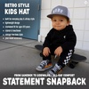 image:imageFunky Junque Kids Trucker Hat Toddler Boys amp Girls Flat Brim Baseball Cap  Mesh Trucker Hat with Adjustable Snapback Everyday Play and Gifting Toddler Baseball Caps for KidsBubs  GreyWhite