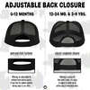 image:imageFunky Junque Kids Trucker Hat Toddler Boys amp Girls Flat Brim Baseball Cap  Mesh Trucker Hat with Adjustable Snapback Everyday Play and Gifting Toddler Baseball Caps for KidsBlackWhite