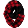 image:imageFunky Junque Kids Winter Scarf  Toddler Girl Neck Warmer Baby Infinity Scarf Warm Balaclava for Kids Soft Girls ScarvesBuffalo Check  BlackRed