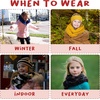 image:imageFunky Junque Kids Winter Scarf  Toddler Girl Neck Warmer Baby Infinity Scarf Warm Balaclava for Kids Soft Girls ScarvesBuffalo Check  BlackRed