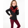 image:imageFunky Junque Kids Winter Scarf  Toddler Girl Neck Warmer Baby Infinity Scarf Warm Balaclava for Kids Soft Girls ScarvesBuffalo Check  BlackRed