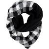 image:imageFunky Junque Kids Winter Scarf  Toddler Girl Neck Warmer Baby Infinity Scarf Warm Balaclava for Kids Soft Girls ScarvesBuffalo Check  BlackWhite