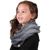 image:imageFunky Junque Kids Winter Scarf  Toddler Girl Neck Warmer Baby Infinity Scarf Warm Balaclava for Kids Soft Girls ScarvesHeather Grey