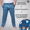 image:imageFunky Junque Mens Funny Pajama Pants Novelty Lounge Bottoms  Mens stretchy lounge pants 90 poly10 spandex pockets adjustable waist fun novelty prints amp gift bagBreakfast  Blue