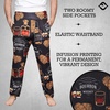image:imageFunky Junque Mens Funny Pajama Pants Novelty Lounge Bottoms  Mens stretchy lounge pants 90 poly10 spandex pockets adjustable waist fun novelty prints amp gift bagBourbon  Black