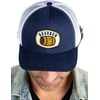 image:imageFunky Junque Mens Mesh Patch Saying Trucker Hat  Lightweight Cotton Cap with Sun Protection Golf Beach and Everyday Trendy Caps for MenBourbon  NavyWhite
