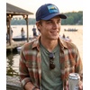 image:imageFunky Junque Mens Mesh Patch Saying Trucker Hat  Lightweight Cotton Cap with Sun Protection Golf Beach and Everyday Trendy Caps for MenLake Time  Navy