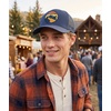 image:imageFunky Junque Mens Mesh Patch Saying Trucker Hat  Lightweight Cotton Cap with Sun Protection Golf Beach and Everyday Trendy Caps for MenYellowstone  Navy
