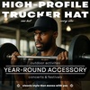 image:imageFunky Junque Mesh Trucker Hat  Lightweight Cotton Cap with Sun Protection Golf Beach and Errands Trendy Caps for MenBlack