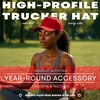 image:imageFunky Junque Mesh Trucker Hat  Lightweight Cotton Cap with Sun Protection Golf Beach and Errands Trendy Caps for MenRed