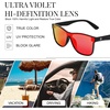 image:imageFunky Junque Mirrored Sunglasses Reflective 80s Style Shades  Lightweight frameless sunglasses with reflective mirror lenses for driving beach days festivals amp unisex 80s styleRed