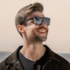 image:imageFunky Junque Mirrored Sunglasses Reflective 80s Style Shades  Lightweight frameless sunglasses with reflective mirror lenses for driving beach days festivals amp unisex 80s styleSilver