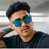 image:imageFunky Junque Mirrored Sunglasses Reflective 80s Style Shades  Lightweight frameless sunglasses with reflective mirror lenses for driving beach days festivals amp unisex 80s styleGreenBlue