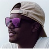 image:imageFunky Junque Mirrored Sunglasses Reflective 80s Style Shades  Lightweight frameless sunglasses with reflective mirror lenses for driving beach days festivals amp unisex 80s stylePurple