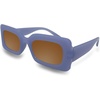 image:imageFunky Junque Oversized Vintage Sunglasses Square Frame Shades  Premium oversized sunglasses with square frames for beach days pool parties festivals travel amp everyday wearLight Blue FramesBrown Lenses