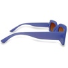 image:imageFunky Junque Oversized Vintage Sunglasses Square Frame Shades  Premium oversized sunglasses with square frames for beach days pool parties festivals travel amp everyday wearLight Blue FramesBrown Lenses