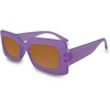image:imageFunky Junque Oversized Vintage Sunglasses Square Frame Shades  Premium oversized sunglasses with square frames for beach days pool parties festivals travel amp everyday wearLavender FramesBrown Lenses