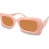 image:imageFunky Junque Oversized Vintage Sunglasses Square Frame Shades  Premium oversized sunglasses with square frames for beach days pool parties festivals travel amp everyday wearBeige FramesBrown Lenses