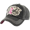 image:imageFunky Junque Pink Ribbon Awareness Cap Embroidered Cotton Baseball Hat  Soft cotton cap with embroidered pink ribbon for October awareness charity walks fundraising amp survivor giftsThis is My Fight Hat  Black