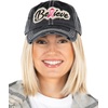 image:imageFunky Junque Pink Ribbon Awareness Cap Embroidered Cotton Baseball Hat  Soft cotton cap with embroidered pink ribbon for October awareness charity walks fundraising amp survivor giftsBelieve  Black