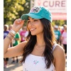 image:imageFunky Junque Pink Ribbon Awareness Cap Embroidered Cotton Baseball Hat  Soft cotton cap with embroidered pink ribbon for October awareness charity walks fundraising amp survivor giftsThis is My Fight Hat  Turquoise