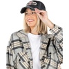 image:imageFunky Junque Pink Ribbon Awareness Cap Embroidered Cotton Baseball Hat  Soft cotton cap with embroidered pink ribbon for October awareness charity walks fundraising amp survivor giftsBelieve  Black