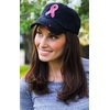 image:imageFunky Junque Pink Ribbon Awareness Cap Embroidered Cotton Baseball Hat  Soft cotton cap with embroidered pink ribbon for October awareness charity walks fundraising amp survivor giftsBlack Ribbon